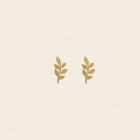گوشواره میخی  برگ زیتون